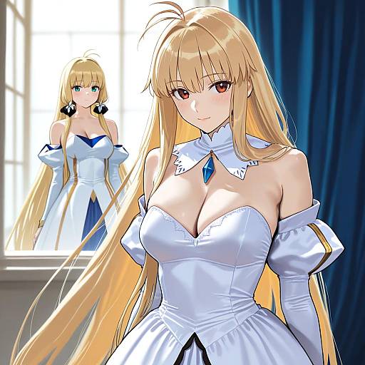 Illustration of Archetype earth, tsukihime in the style of Hiramedousa