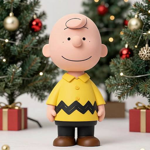 Charlie Brown Christmas Scene Portrait