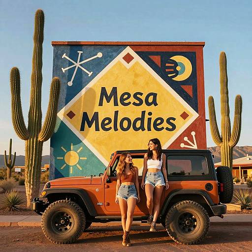 Mesa Melodies: Utah Muralism Vibes
