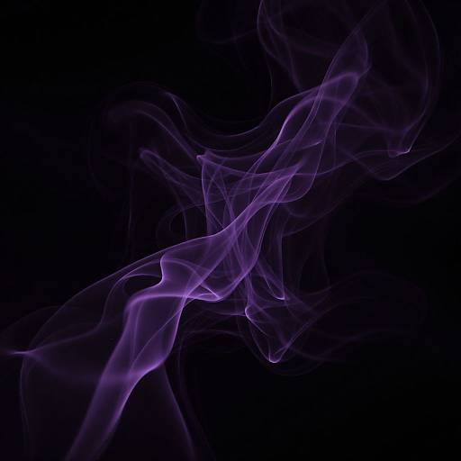 Dark Purple Abstract Smoke Art