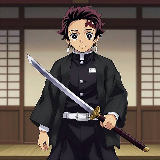 Tanjiro Costume with Sword
