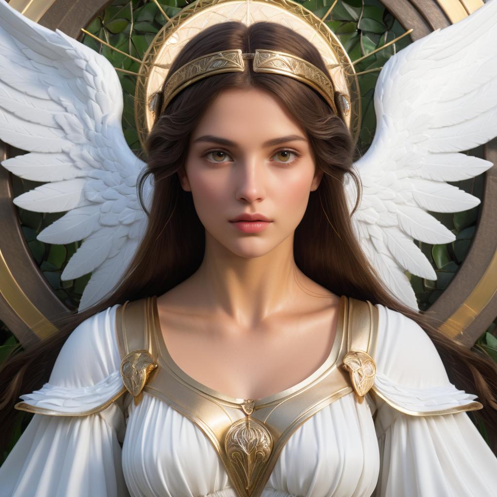 Ultra-Realistic Female Angel of Tranquility