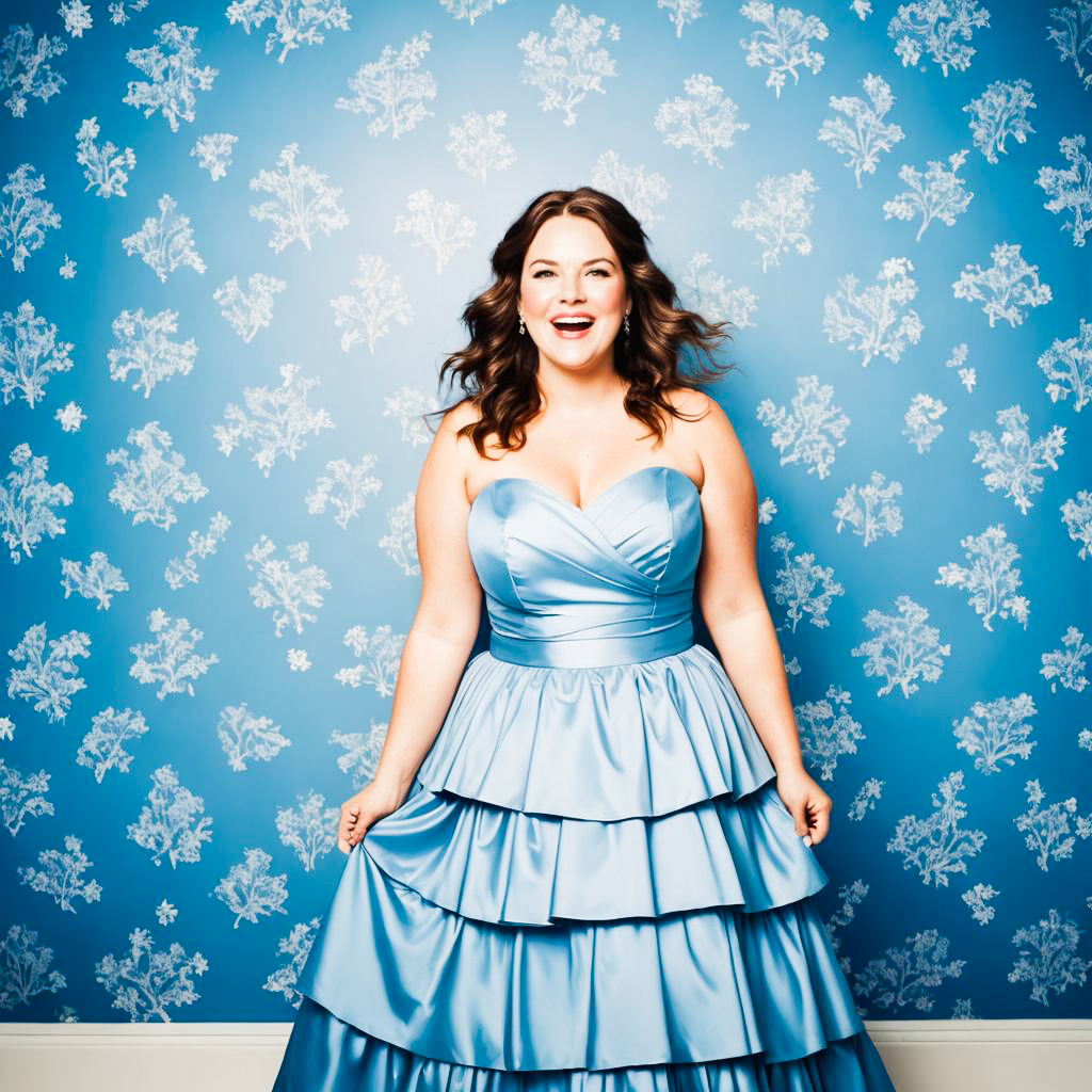 Delighted Bridesmaid in Arctic Blue Studio