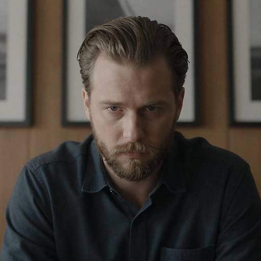 Serious Portrait of a Stylish Man