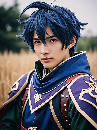 Photorealistic Childe Cosplay Cinematic Portrait