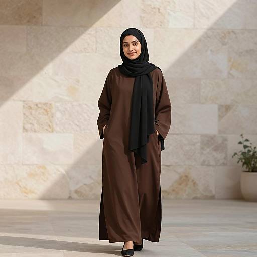 Elegant Hijab Outfit in Natural Light