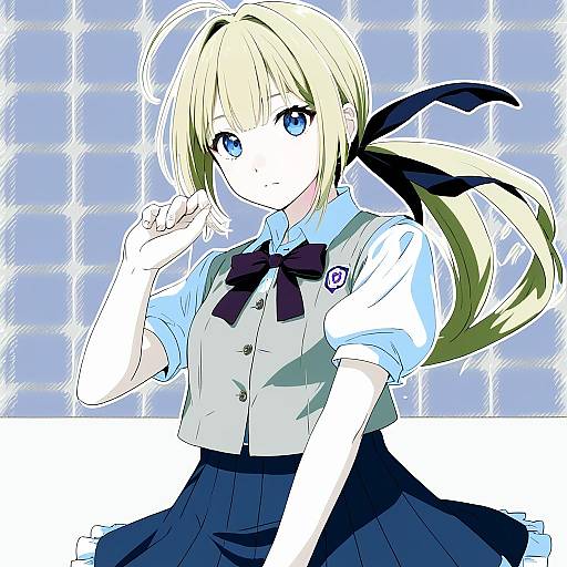 Illustration of Amano soraha, assault lily in the style of Gouta (nagishiro6624)