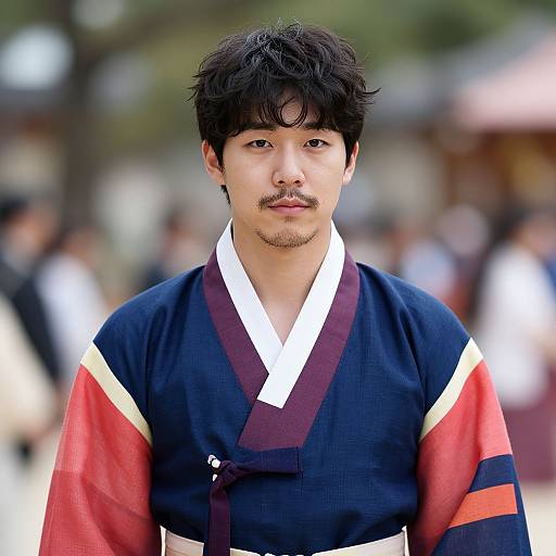 Realistic Asian Man in Genji Costume