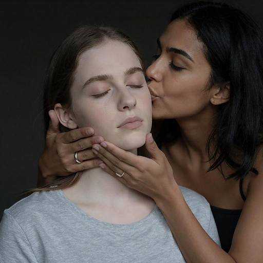 Serene Moments of Affection in Focus