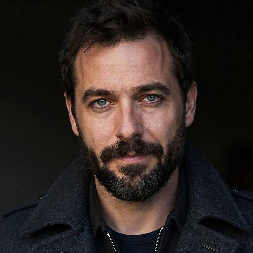 Intense Portrait of a Middle-Aged Man