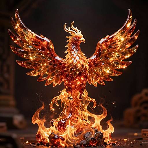 Arcane Phoenix of Enchanted Ember