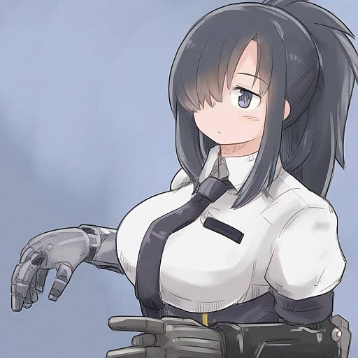 Illustration of Angelia (girls' frontline), girls' frontline in the style of Enjaku izuku