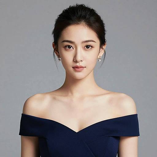Elegant Fashion Portrait of Young Woman