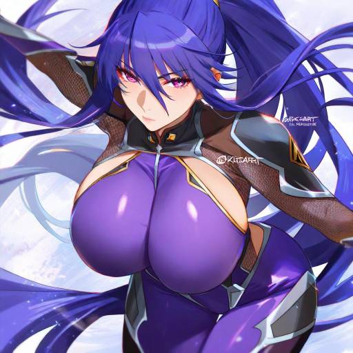 Illustration of Akiyama rinko, taimanin (series) in the style of Kadeart