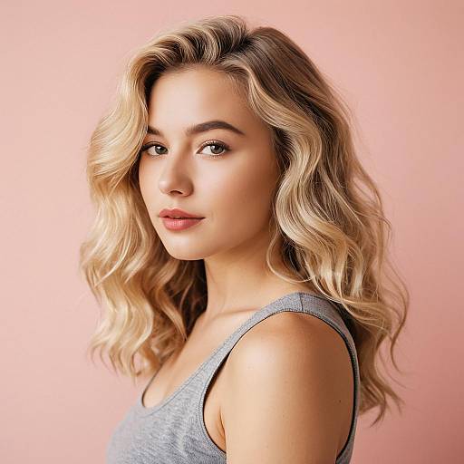 Soft Portrait of Young Blonde Woman