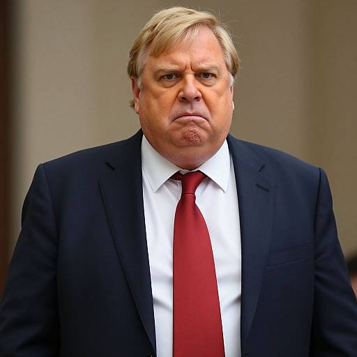 Portrait of Angry Elderly Man