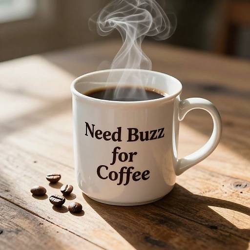 Cozy Morning Coffee Mug with Text