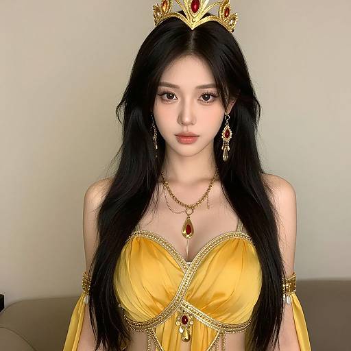 Golden Goddess Realistic Costume