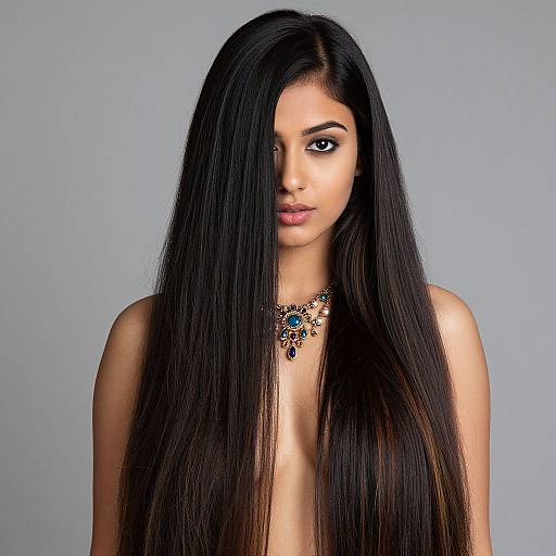 Realistic Portrait of Indian Woman