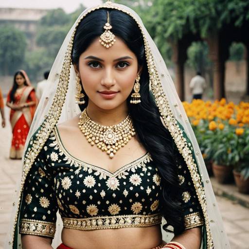 Elegant Bridal in Banarasi Lehenga