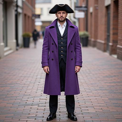Man in Purple Pirate Coat