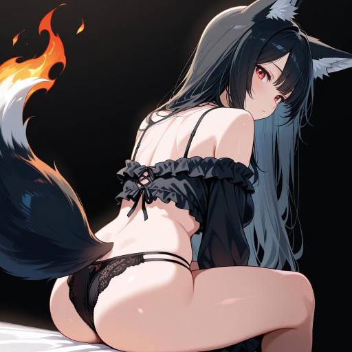 Intense Fox Girl in Cowboy Shot Intense Fox Girl in Cowboy Shot