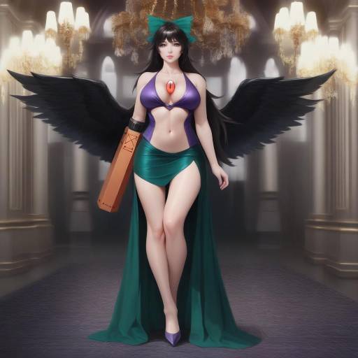 Elegant Utsuho in Lavish Ballroom