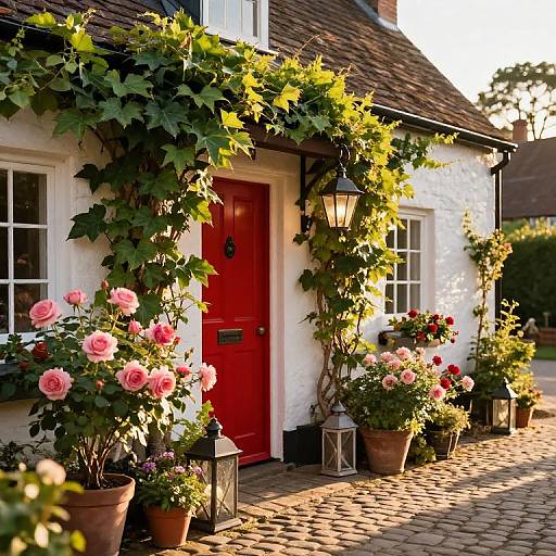 Cozy Vintage Cottage with Lanterns