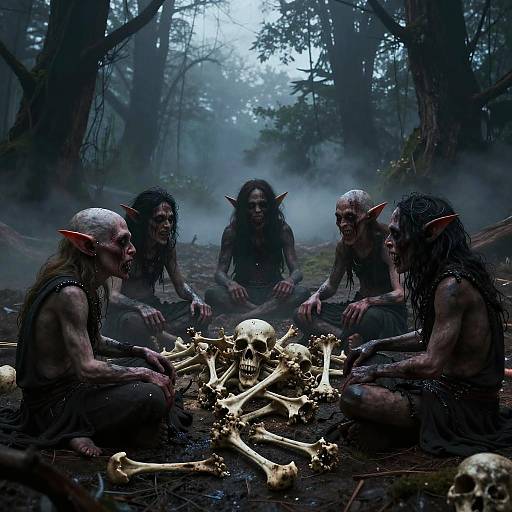 Apocalyptic Goblins in Misty Twilight