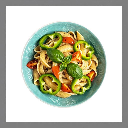 Colorful Pasta Dish with Fresh Veggies