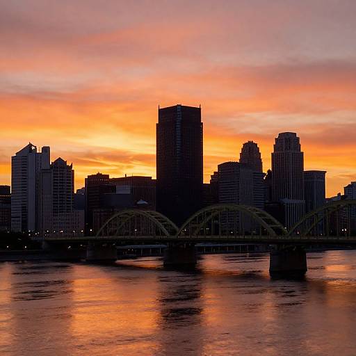 Dawn Over Pittsburgh Skyline