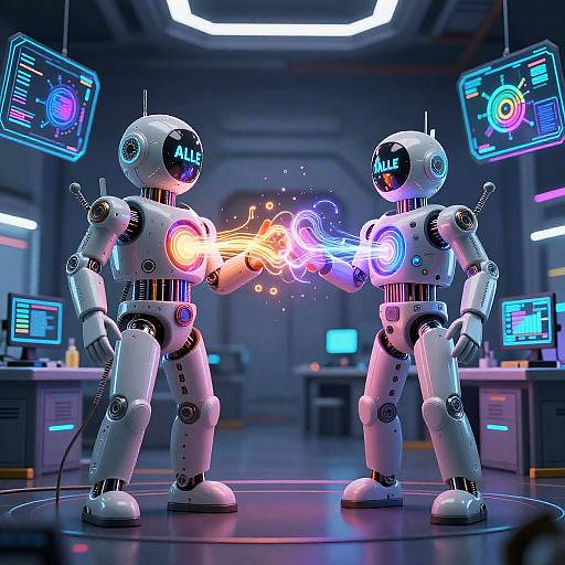 Neon Cyberpunk AI Art Duel