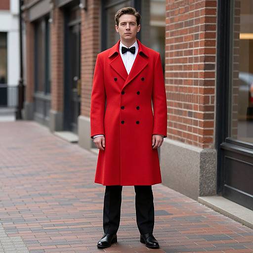 Man in Redcoat Urban Costume