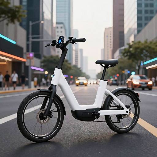 Futuristic Sleek Vanmoof-Style E-Bike