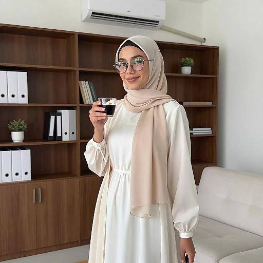 Young Woman in Modern Office