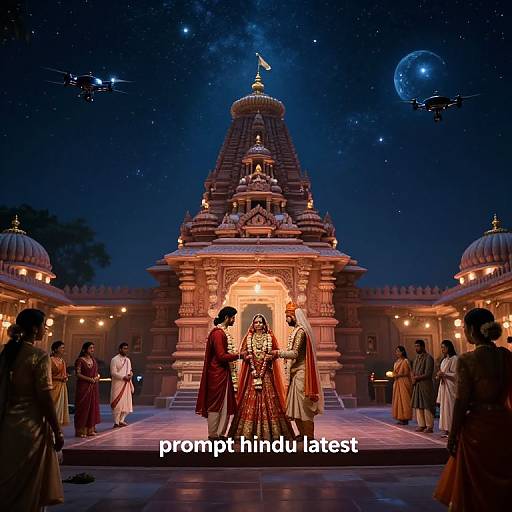 Cinematic Celestial Hindu Wedding