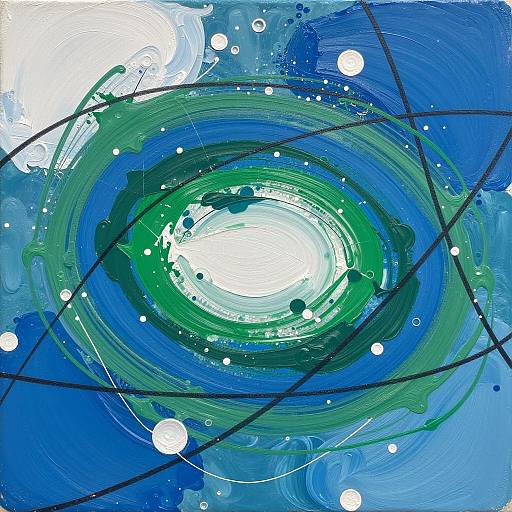 Dynamic Abstract Splash of Color