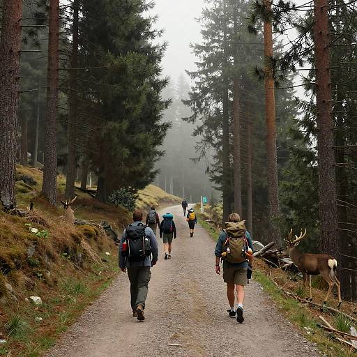 Photorealistic Mountain Forest Trail