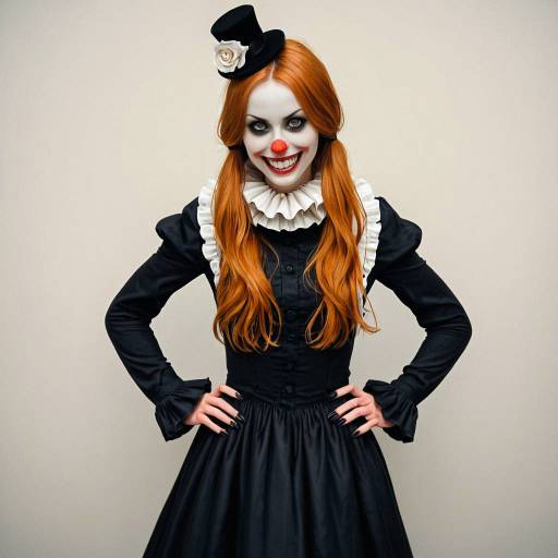 Eerie Cowboy Clown Girl Portrait Eerie Cowboy Clown Girl Portrait