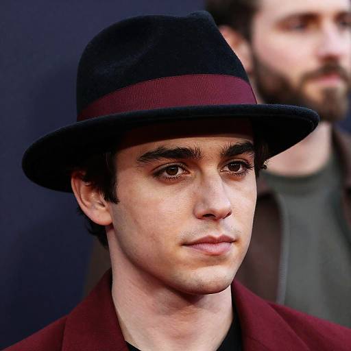 Stylish Man in Red with Background Blur