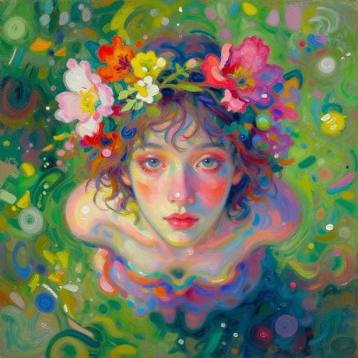 Surreal Overhead Portrait in Dreamscape