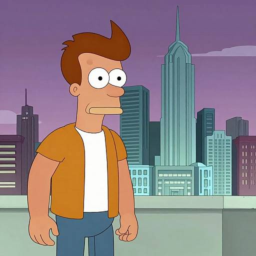 3D Futurama Skyline by Russian Artist