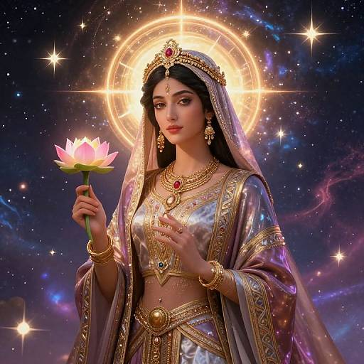 Fulla Goddess in Celestial Realm