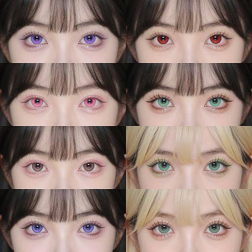 Diverse Close-Up Eyes Photo Collage