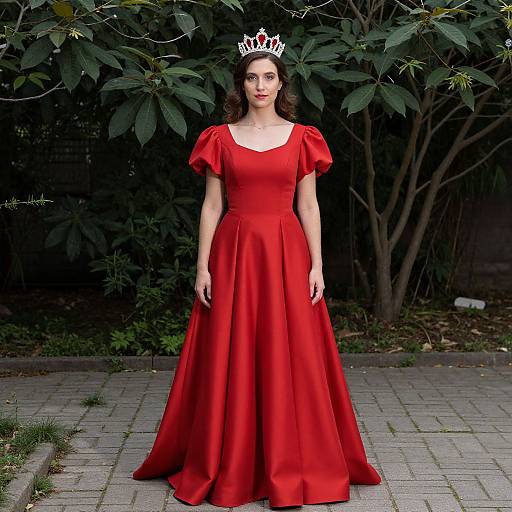 Red Queen in Elegant Dress
