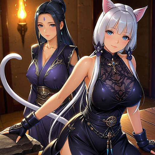 Illustration of Monk (final fantasy), final fantasy in the style of Dragon@harry