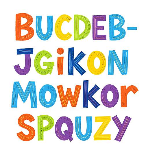 Whimsical Dr Seuss Style Typography