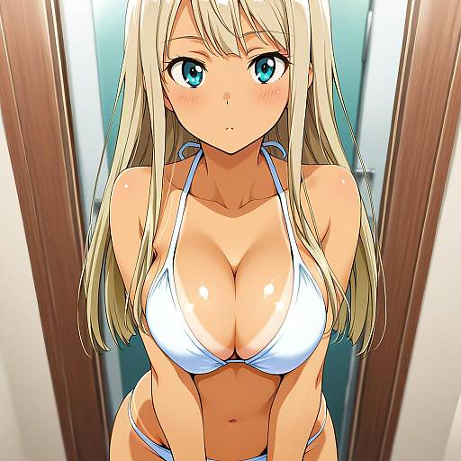 Illustration of Alessandra susu, tokyo 7th sisters in the style of Kimura takahiro