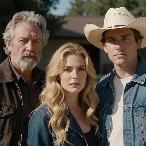 Portrait of Three People in Nature