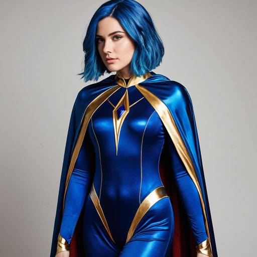 Cosplay Costume in Blue and Gold